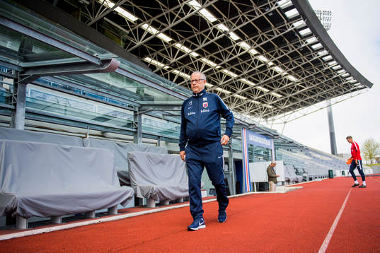 Lars Lagerbäck, head coach of Norway