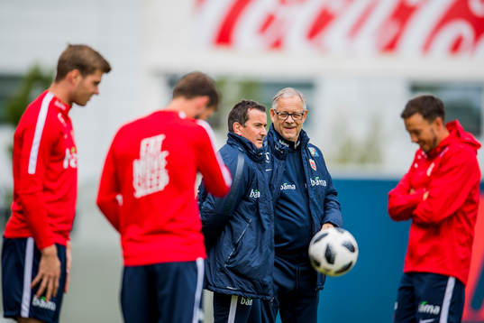 Per Joar Hansen, assistant coach of Norway, and Lars