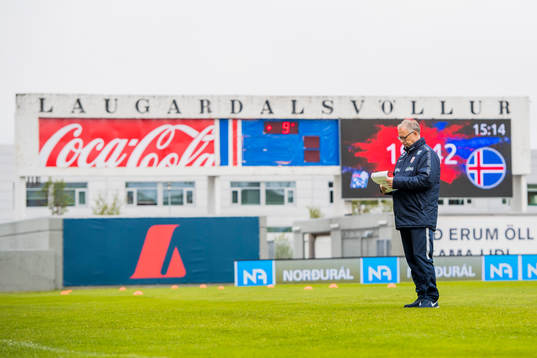 Lars Lagerbäck, head coach of Norway