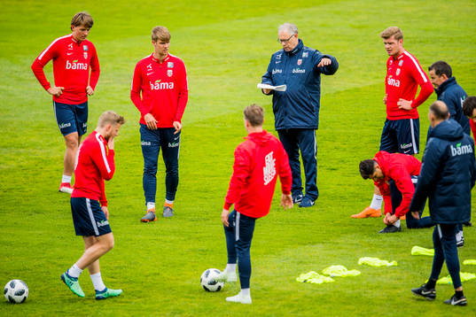 Lars Lagerbäck, head coach of Norway