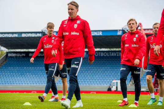 Kristoffer Ajer, Stefan Johansen and Mats Møller Dæhli of
