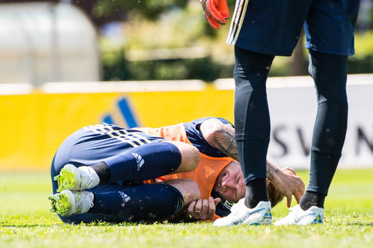 John Guidetti skadar sig och får lämna träningen