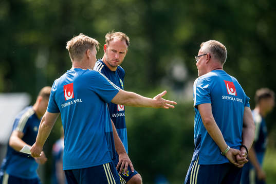 Assisterande förbundskapten Peter Wettergren och
