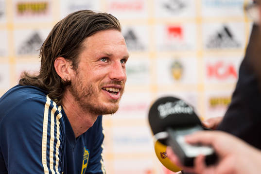 Gustav Svensson i mixed zone
