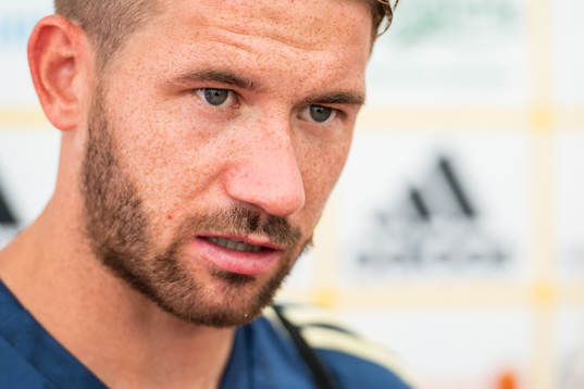 Marcus Rohdén i mixed zone