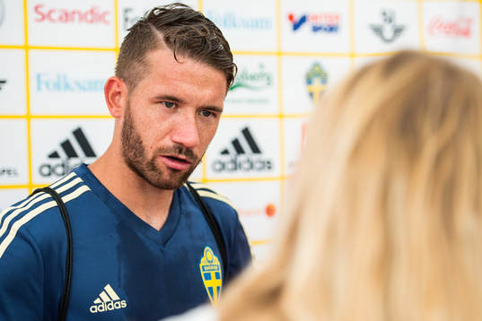 Marcus Rohdén i mixed zone