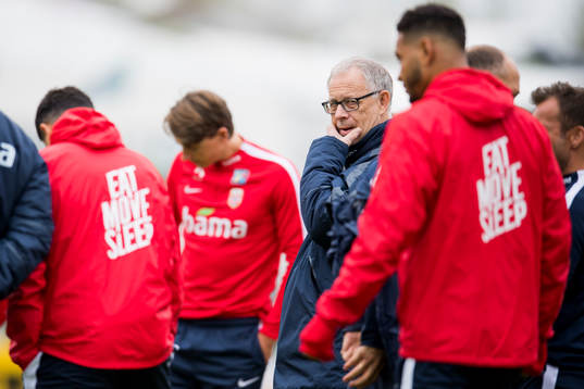 Lars Lagerbäck, head coach of Norway