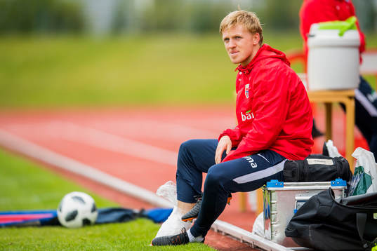 Mats Møller Dæhli of Norway with an injury