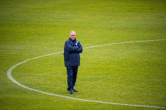 Lars Lagerbäck, head coach of Norway