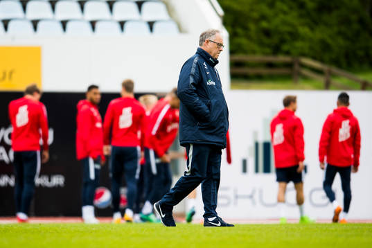 Lars Lagerbäck, head coach of Norway