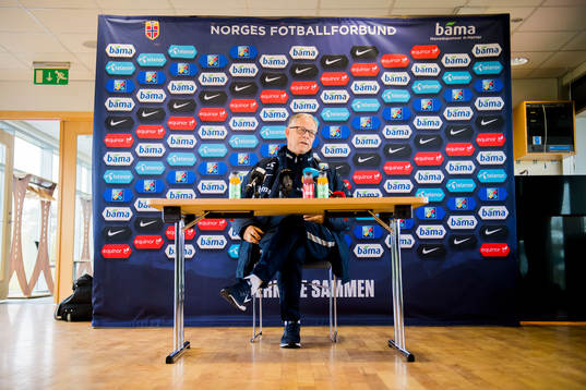 Lars Lagerbäck, head coach of Norway