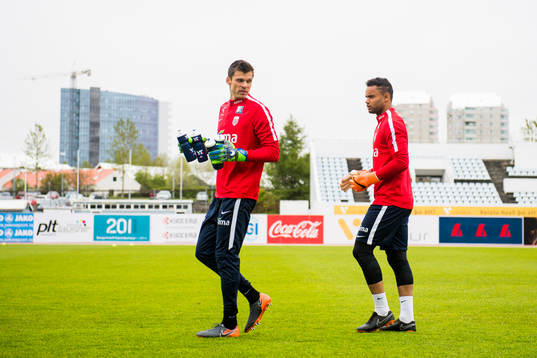 Goalkeeper Rune Almenning Jarstein and goalkeeper Sten