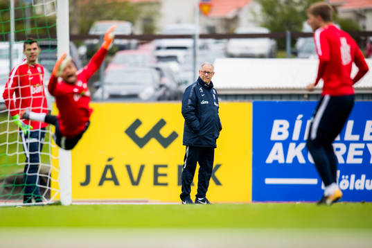 Lars Lagerbäck, head coach of Norway