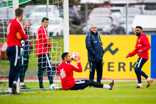 Lars Lagerbäck, head coach of Norway
