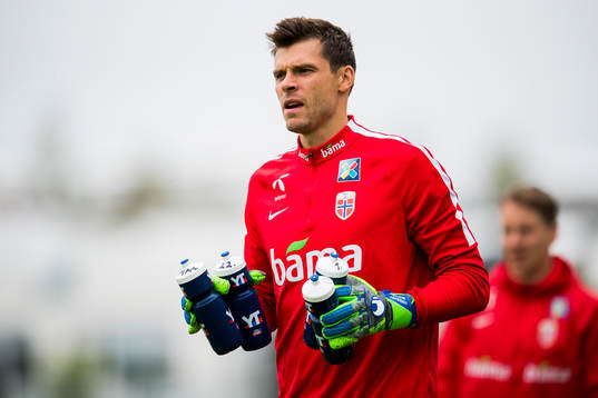 Goalkeeper Rune Almenning Jarstein of Norway