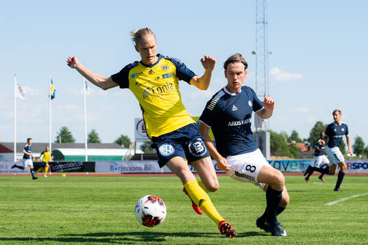 Ängelholms Andreas Karlsson och Utsiktens Bragi Bergsson