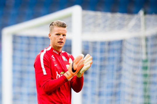 Goalkeeper Ørjan Håskjold Nyland of Norway