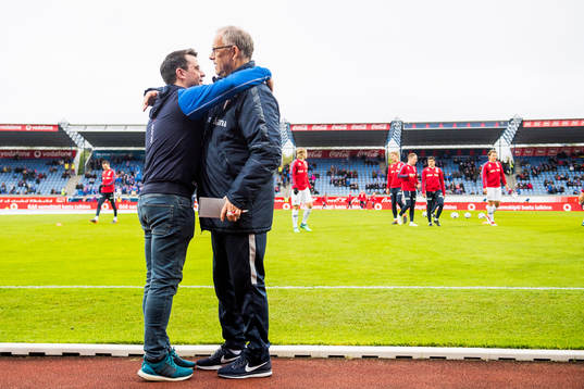 Lars Lagerbäck, head coach of Norway