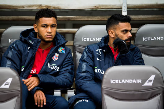 Joshua King and Ghayas Zahid of Norway