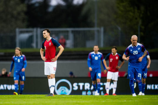 Ole Kristian Selnæs of Norway looks dejected