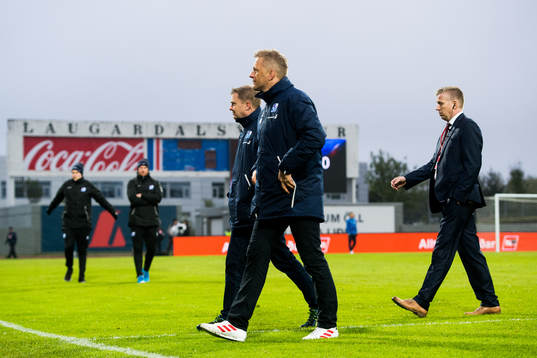 Heimir Hallgrímsson, head coach of Iceland