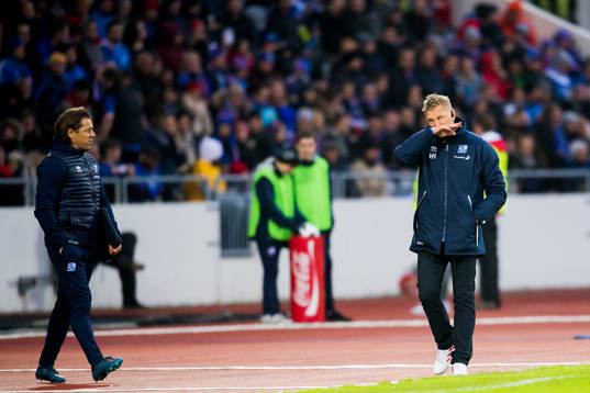 Heimir Hallgrímsson, head coach of Iceland