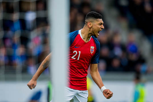 Bjørn Maars Johnsen of Norway celebrates