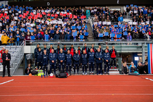 Lars Lagerbäck, head coach of Norway, and the Norwegian