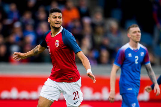 Bjørn Maars Johnsen of Norway celebrates