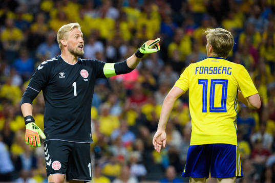 Danmarks målvakt Kasper Schmeichel