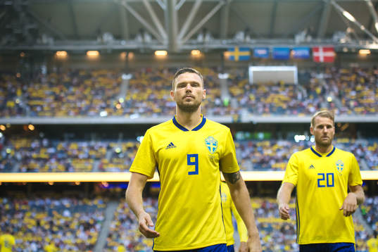 Sveriges Marcus Berg och Ola Toivonen