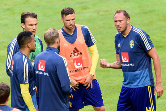 Sveriges Albin Ekdal, Marcus Berg och Andreas Granqvist
