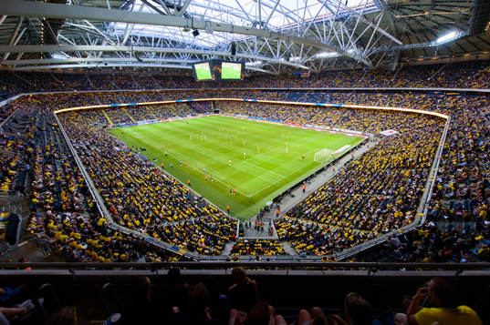 Vy över Friends Arena