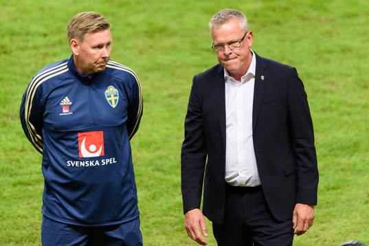 Sveriges assisterande tränare Peter Wettergren och