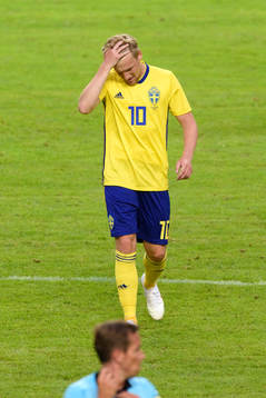 Sveriges Emil Forsberg deppar