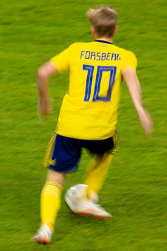 Sveriges Emil Forsbergs ryggtavla