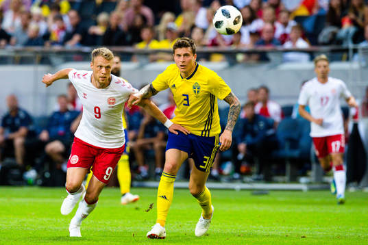 Danmarks Nicolai Jörgensen och Sveriges Victor Nilsson
