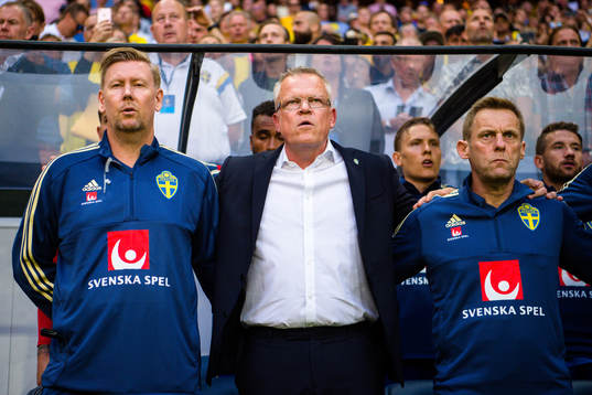 Sveriges assisterande tränare Peter Wettergren och
