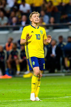 Sveriges Emil Forsberg deppar