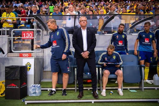 Sveriges assisterande tränare Peter Wettergren och