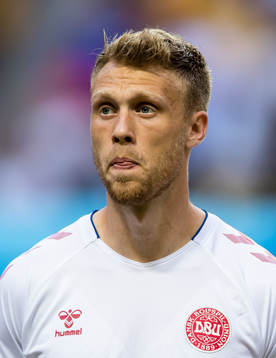 Danmarks Nicolai Jörgensen före träningslandskampen i