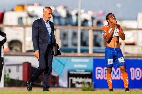 Lars Bohinen, head coach of Aalesund, and Erikson Spinola