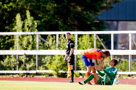 Oddbjørn Lie of Aalesund and Kristoffer Nesse Stephensen