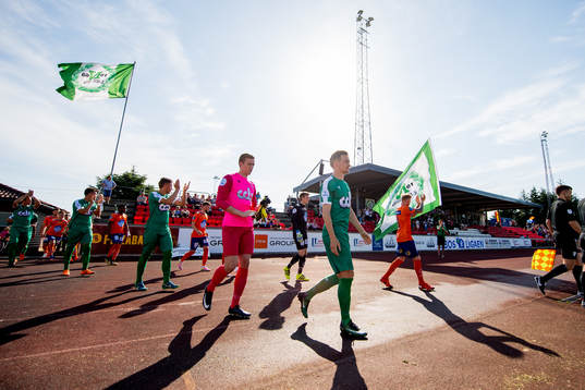 Goalkeeper Egil Selvik and Bjarte Haugsdal of Nest-Sotra