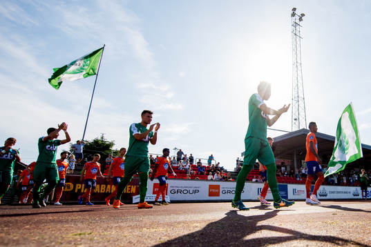 Players of Nest-Sotra enter the pitch