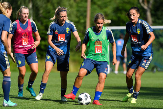 Stina Blackstenius, Linda Sembrant, Hanna Folkesson och