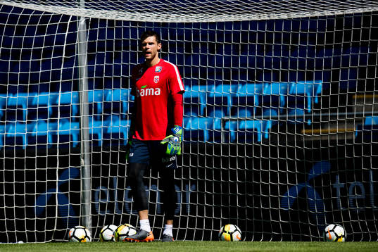 Goalkeeper Rune Almenning Jarstein of Norway