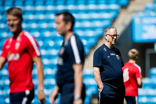 Lars Lagerbäck, head coach of Norway