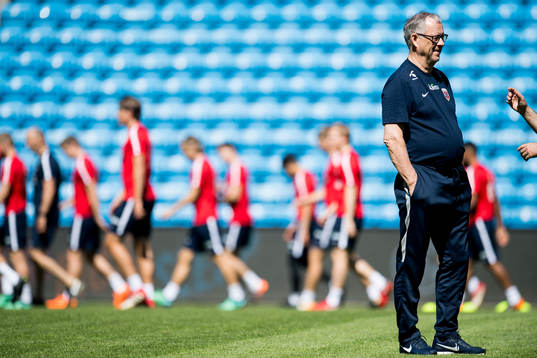 Lars Lagerbäck, head coach of Norway
