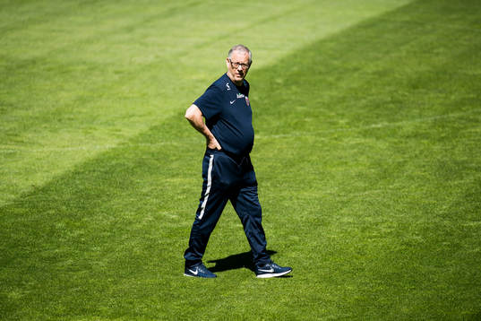 Lars Lagerbäck, head coach of Norway
